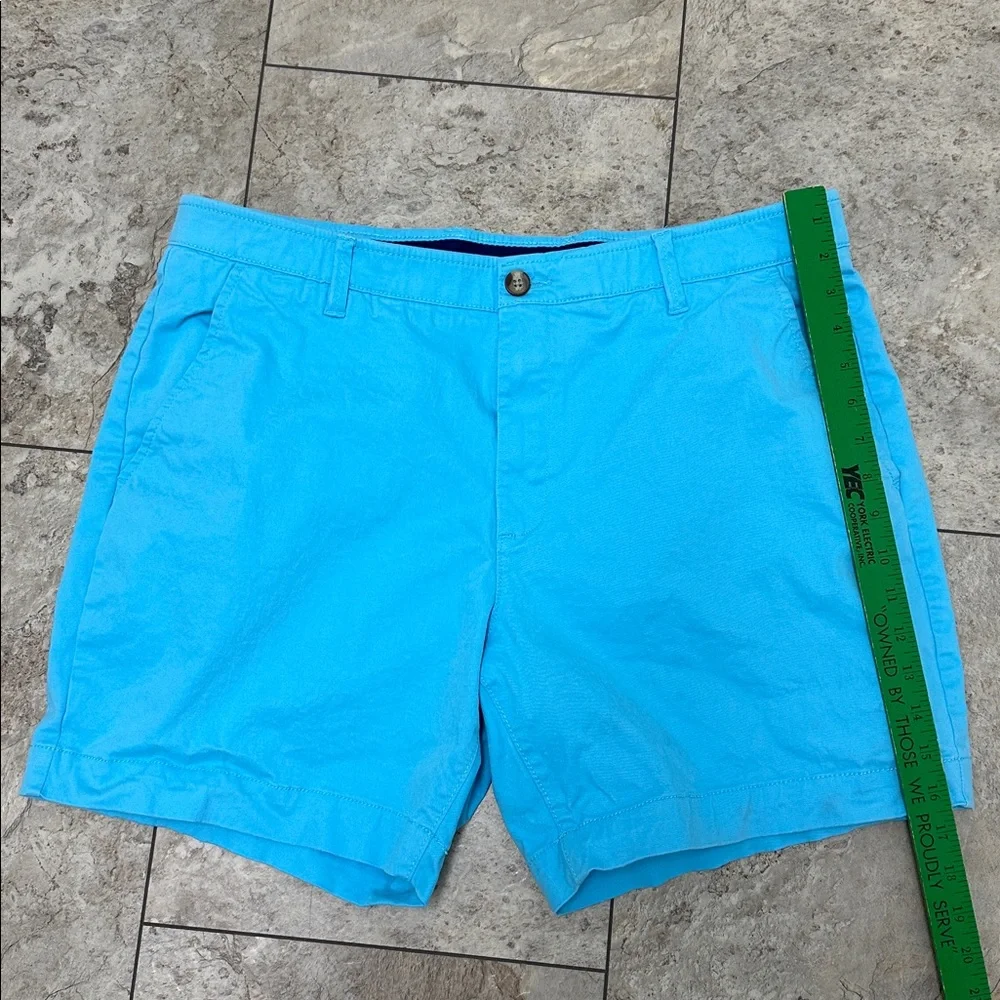 crown & ivy Bright Aqua Flat-Front Men's‎ Chino Shorts